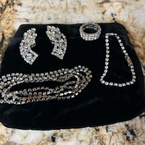 Vintage Rhinestone Jewelry Set